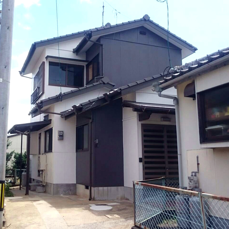 屋根外壁塗装ツートーン　大村Y様邸
